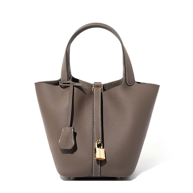Women's Vegetable Basket Genuine Leather Mummy Bridal Wedding Handbags