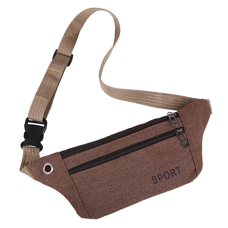 Women's & Men's & Canvas Running Cell Riding Invisible Bags