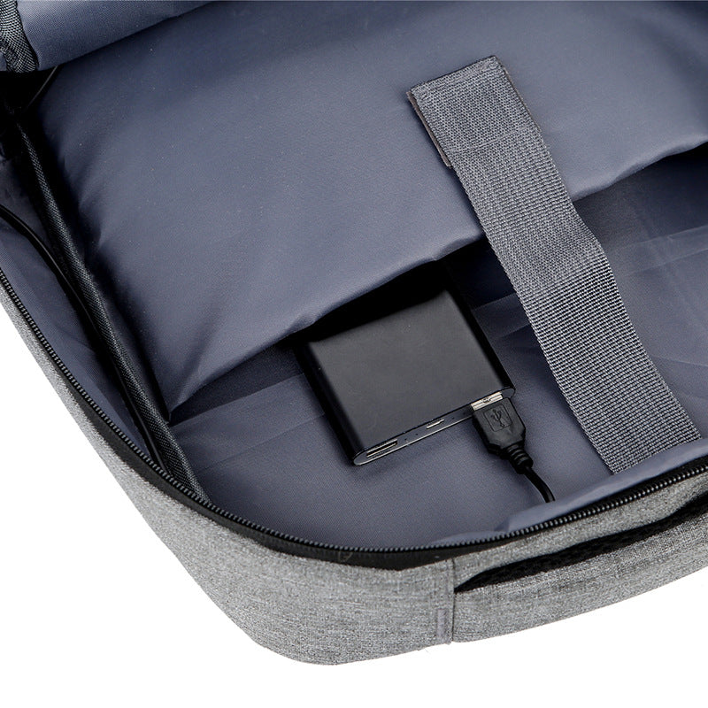 Cloth Double Zipper Waterproof Computer Business Backpacks