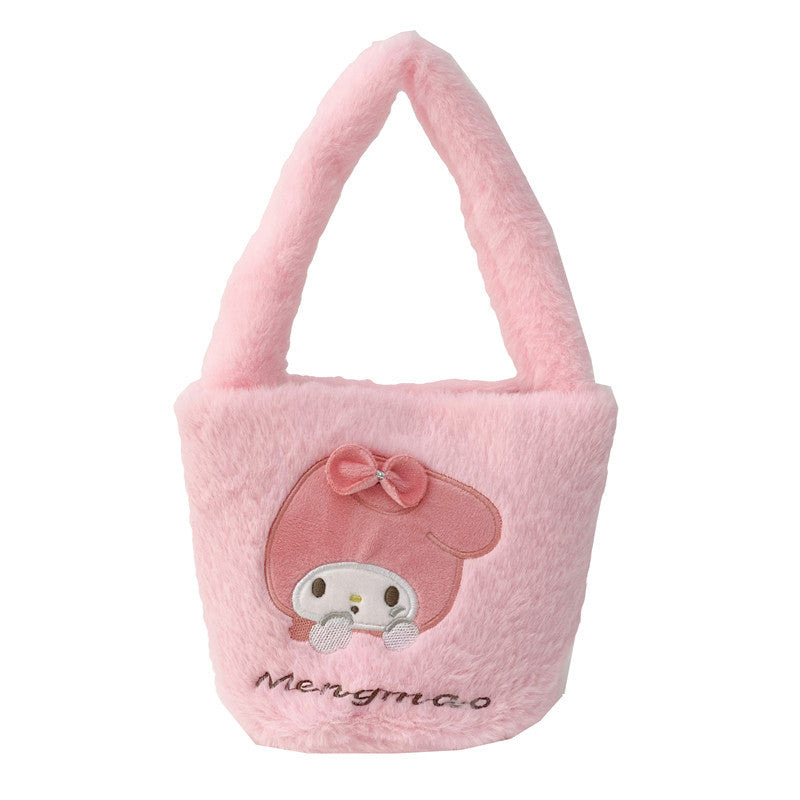 Innovative Furry Soft Storage Out Portable Handbags
