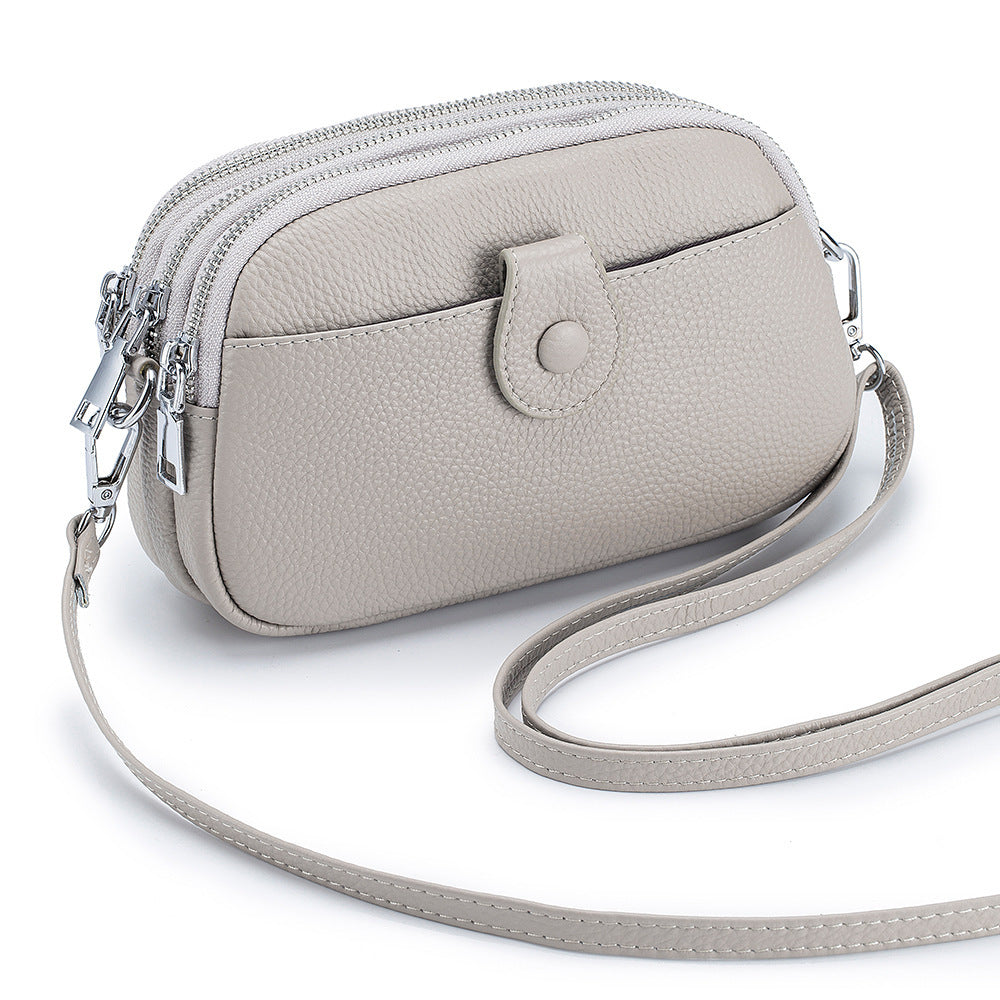 Women's Leather Large Capacity Fashion Mobile Crossbody Bags