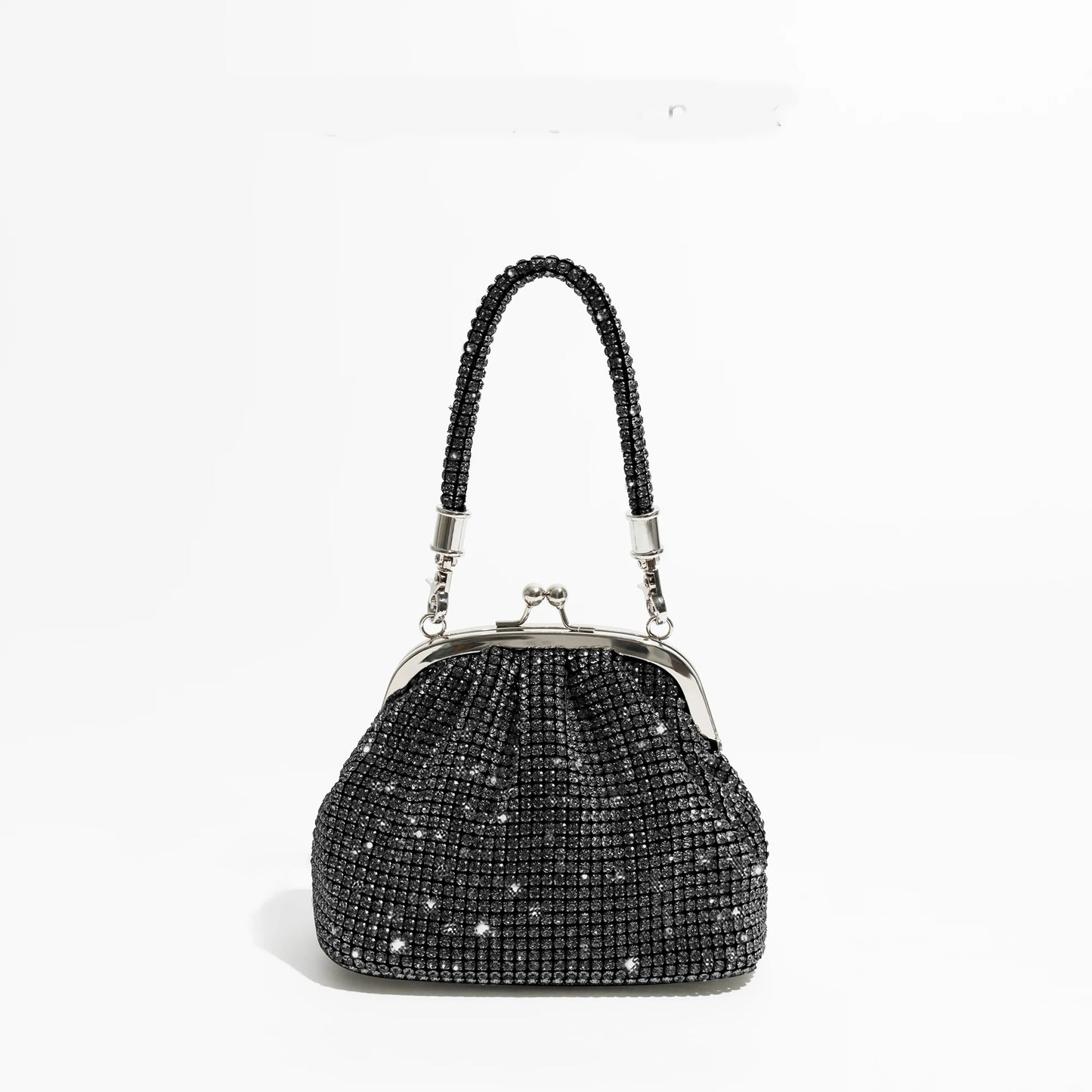 Women's Hand Dinner Shiny Rhinestone Portable Shell Bags