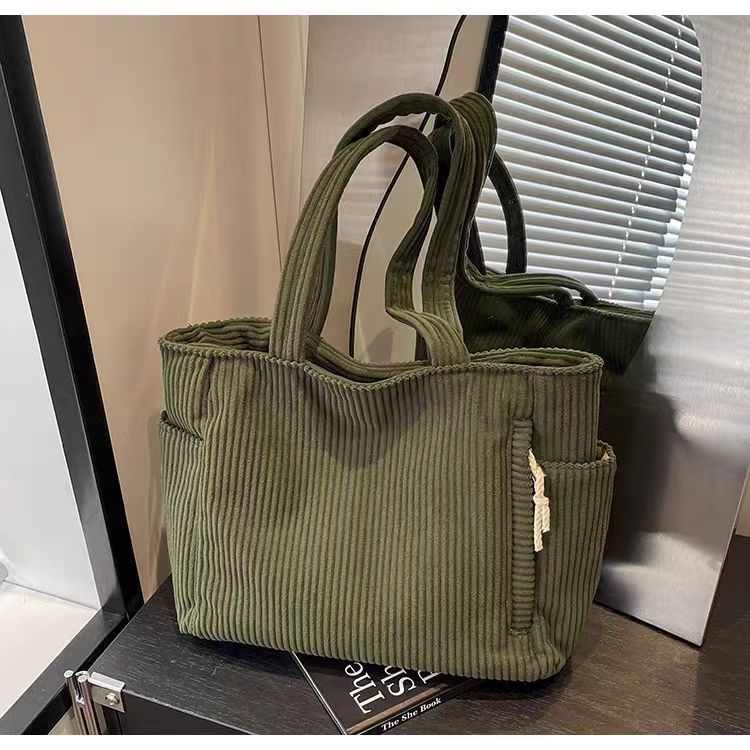 Women's Creative Corduroy One Shopping Advanced Shoulder Bags