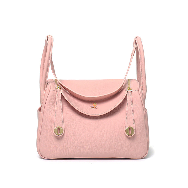 Layer Cowhide Lychee Pattern Lindy Doctor Genuine Shoulder Bags