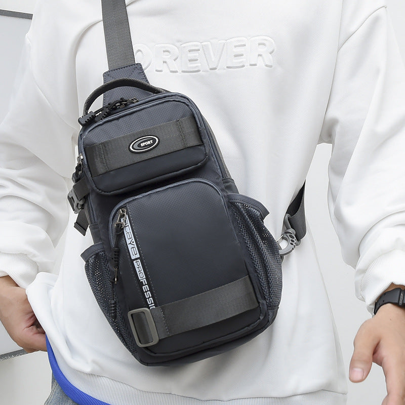 Men's Creative Versatile Oxford Cloth Waterproof Men's Chest Bags
