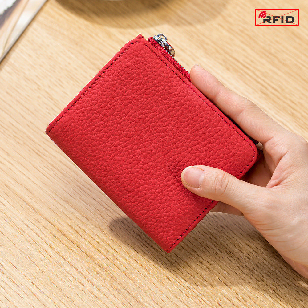 Women's Fashionable Short Large Capacity Zipper Pocket Ladies Wallets