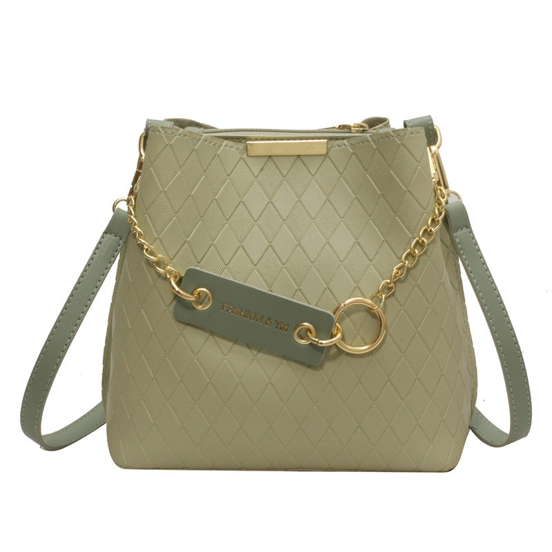 Women's Simple Fashion Large Capacity Diamond Style Shoulder Bags