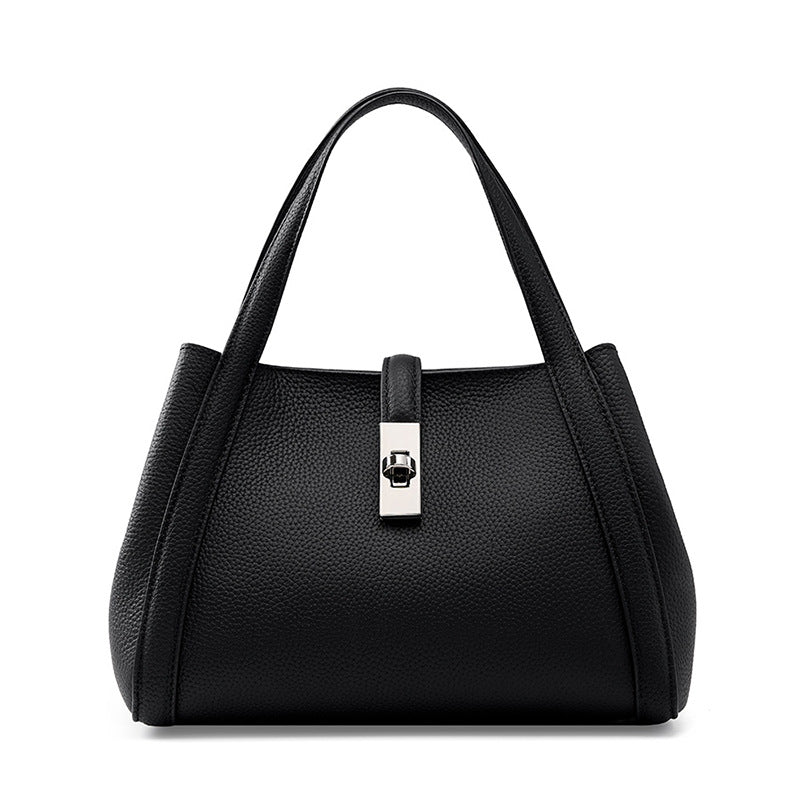 Women's Vegetable Basket Layer Cowhide Large Capacity Handbags