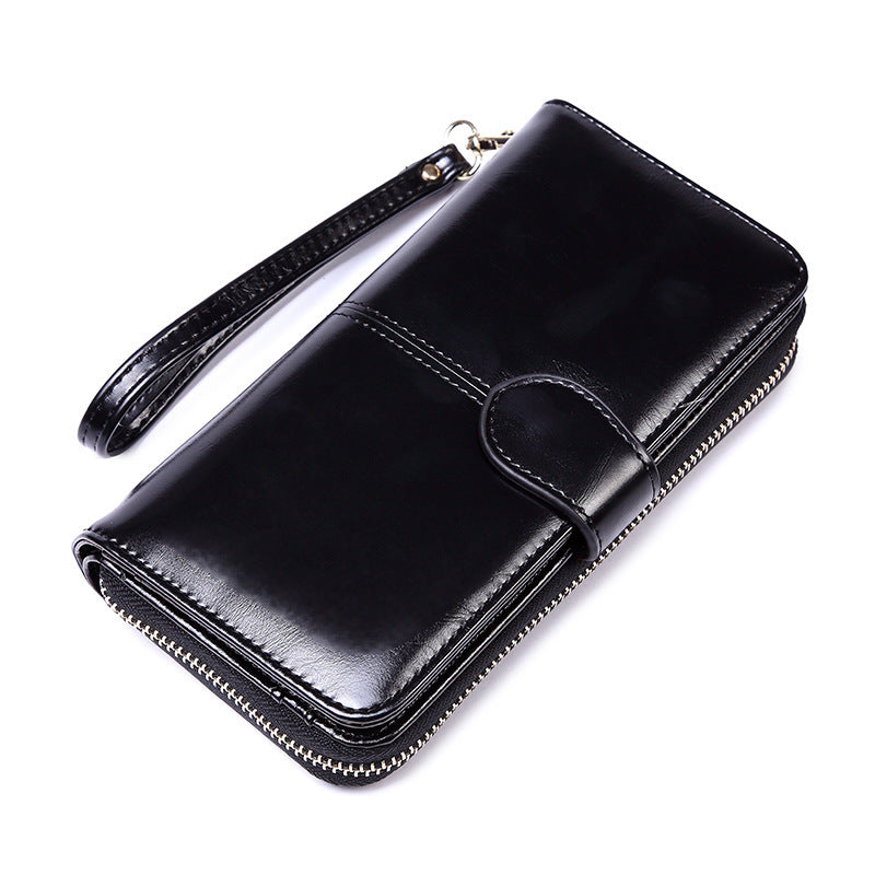 Women's Zipper Hasp Large Capacity Multiple Slots Card Holder