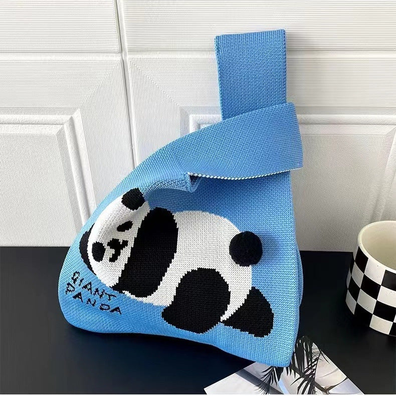 Treasure Series Panda Knitted Cute Souvenir Handbags