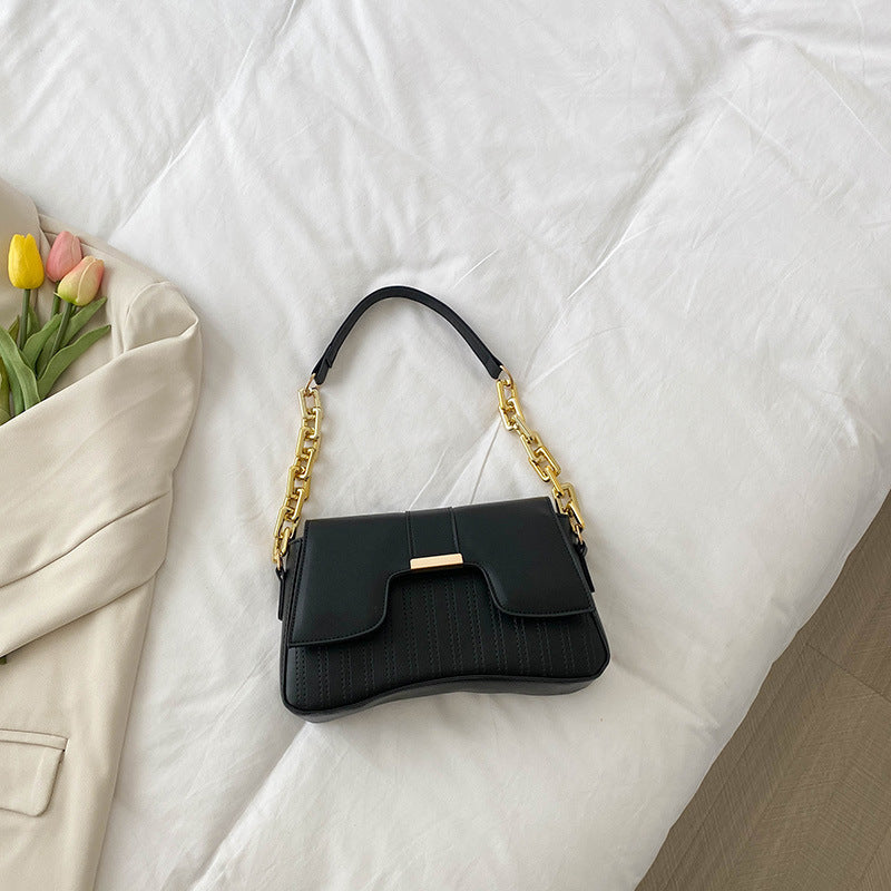 Women's Temperament Commute Chain Underarm Western Shoulder Bags