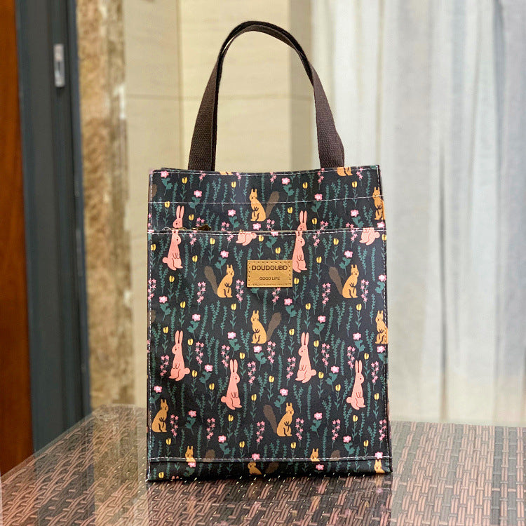 Korean Style Waterproof Lunch Box Commuter Make-up File Handbags