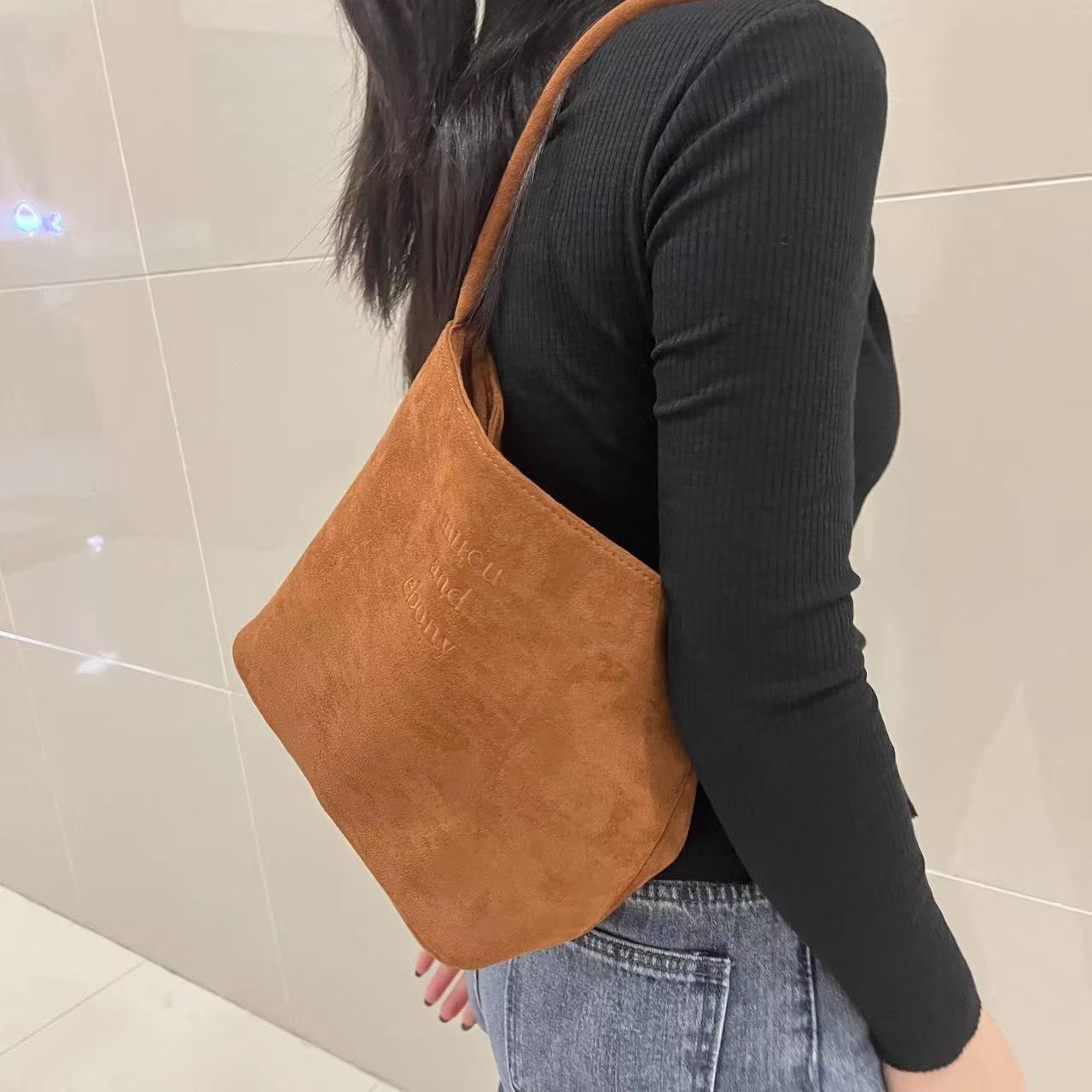 Women's Minority Fashion Commuter Embroidered Nylon Underarm Handbags