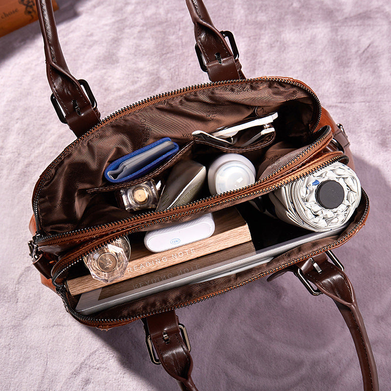 Women's Retro Fashion Portable Adjustable Large Capacity Bags