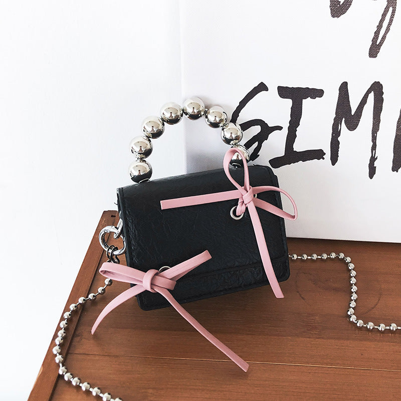 Black Pink Bow Mini Chain Cute Crossbody Bags
