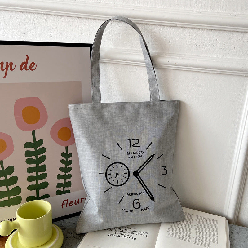 Canvas Printed Simple Fashion Packaging Book Handbags