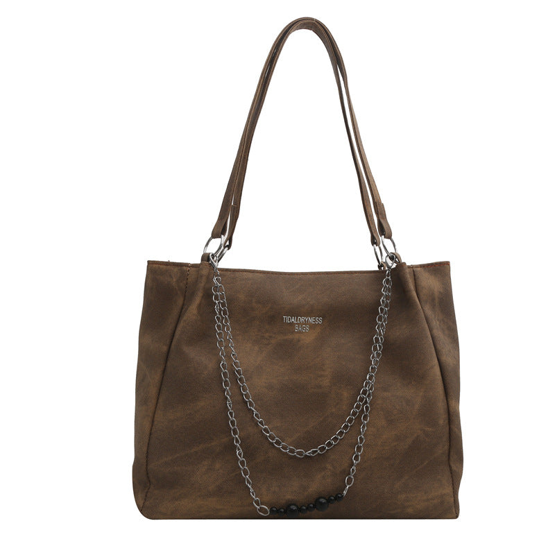 Female Fashion Class College Texture Chain Shoulder Bags