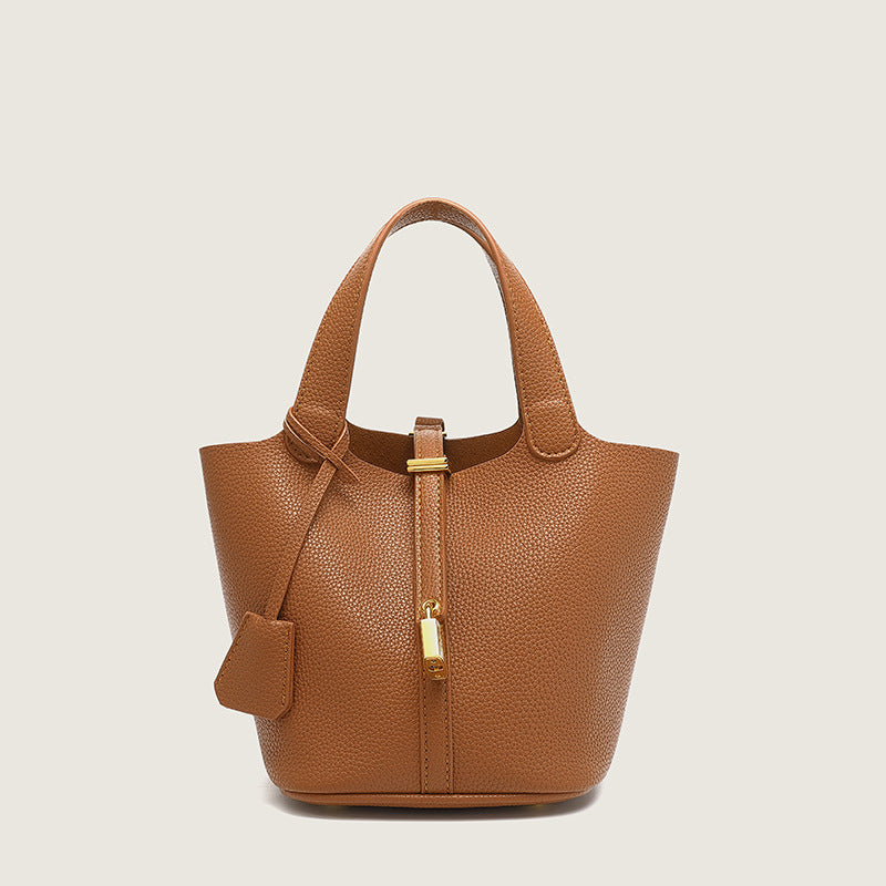 Women's Vegetable Basket Soft Leather Large Capacity Handbags