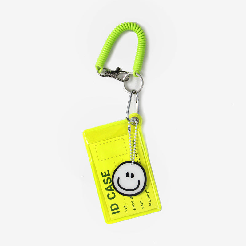 Transparent Candy Color Bus Pass Design Document Card Holder