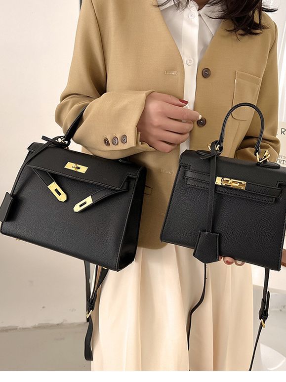Capacity Lychee Pattern Kelly Commuter Fashion Bags