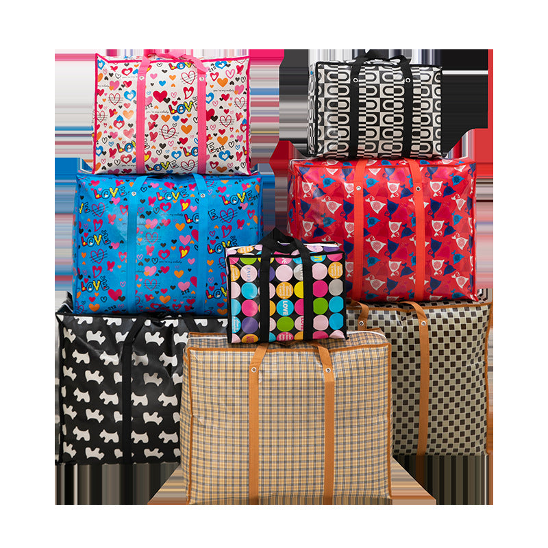 Woven Large Capacity Coated Size Moving Travel Bags