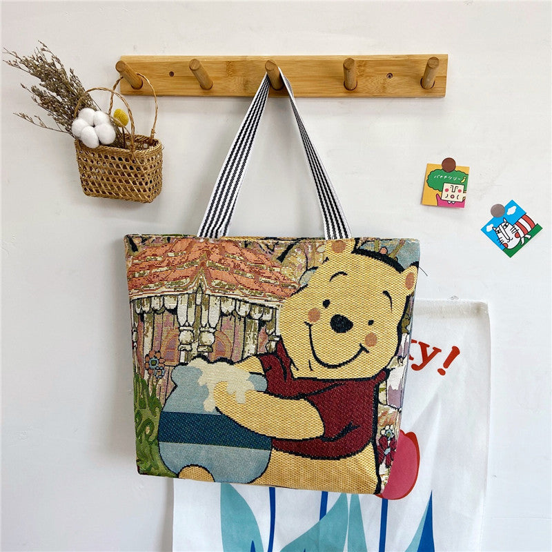 Cartoon Embroidered Leisure Big Owl Embroidery Bags