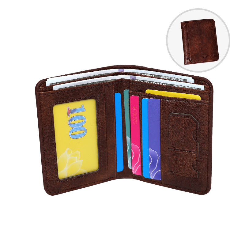 Men's Elegant Comfortable Short Retro Business Men's Wallets