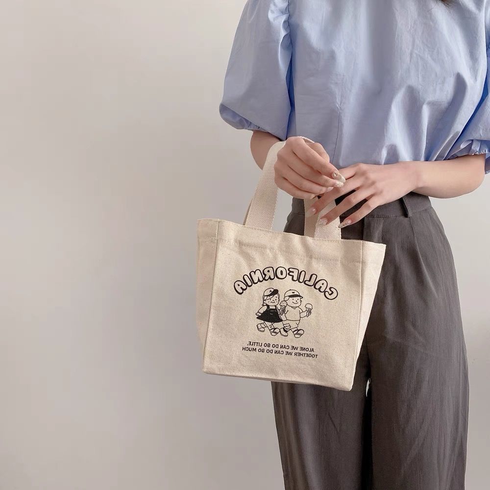 Style Thermal Large Capacity Lunch Box Handbags