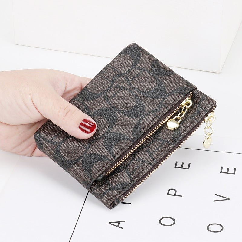 Beautiful Women's Zipper Clutch Mini Short Coin Purses