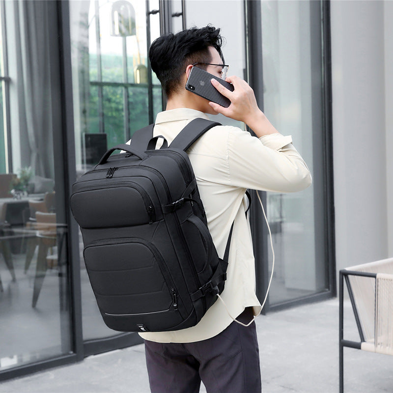 Women's & Men's & Large Capacity Expansion Extended Charging Waterproof Business Backpacks
