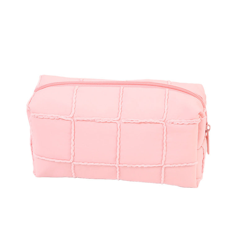 Large Capacity Quilted Style High-grade Portable Toiletry Makeup Bag