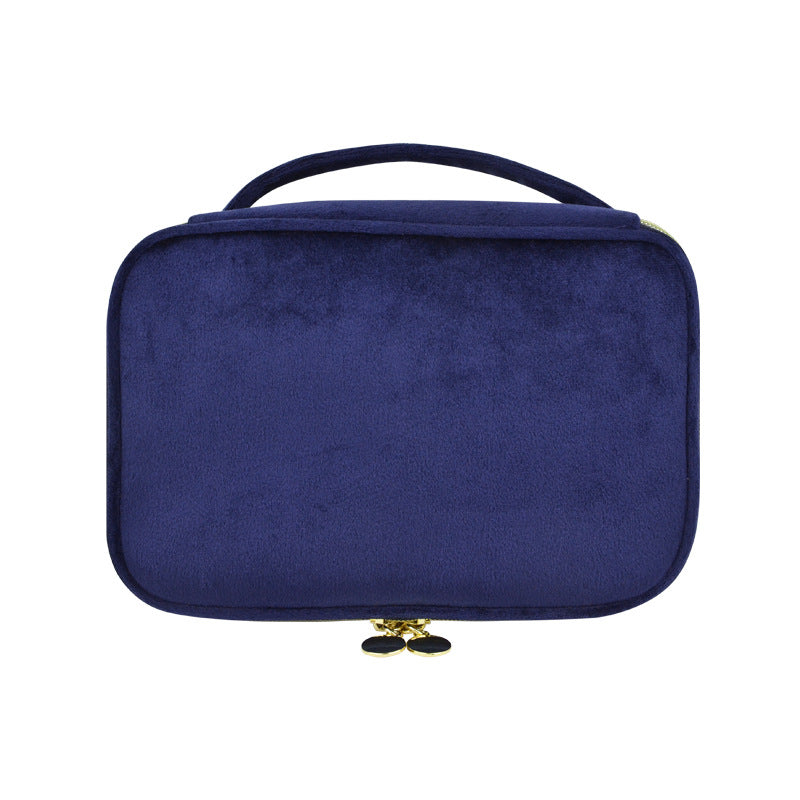 Veet Cloth Cover Design Large Capacity Portable Makeup Bag