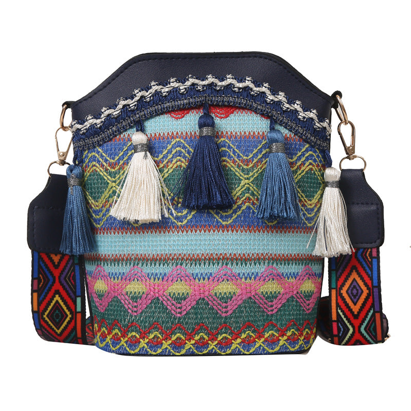 Women's Fashion Korean Ethnic Style Embroidered Shoulder Bags