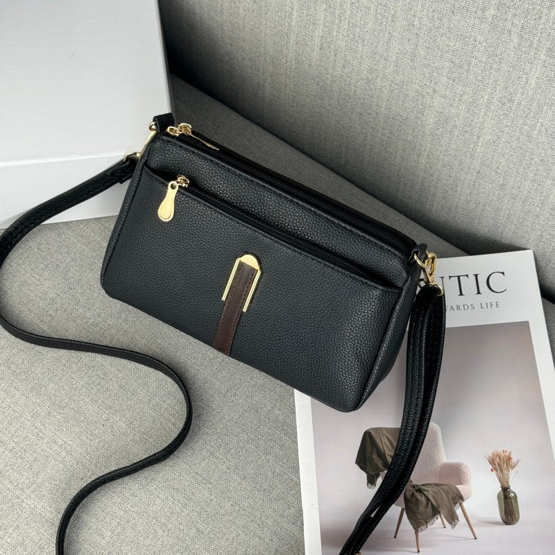 Women's Mom Authentic Leather Tactile Feel Crossbody Bags