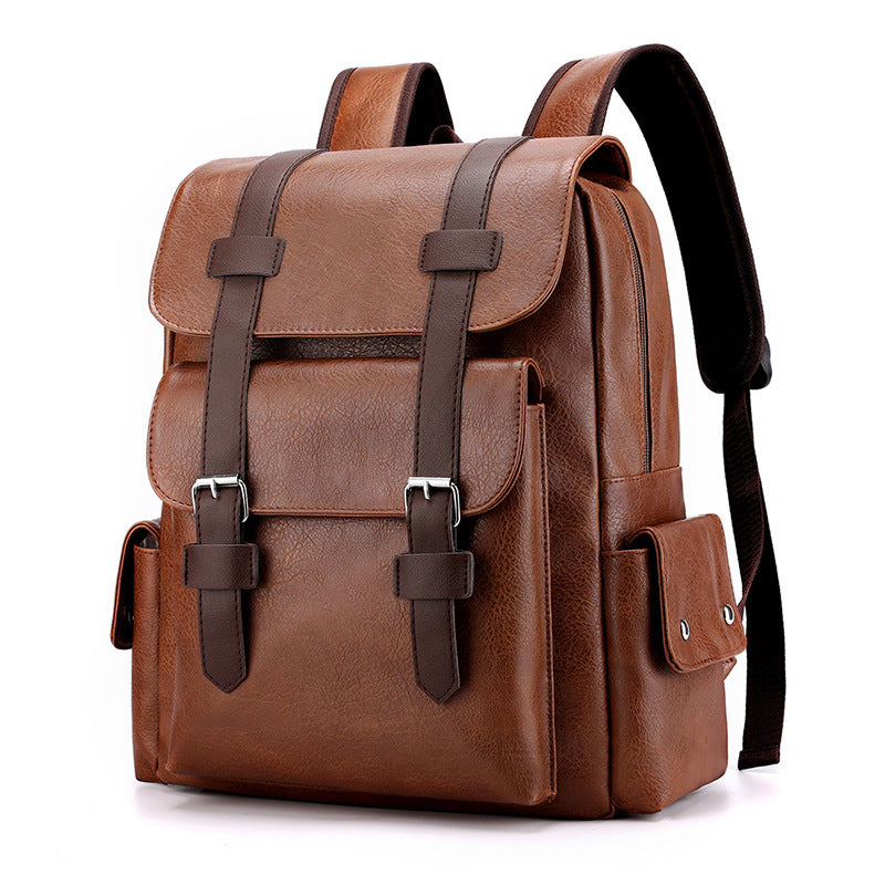 Men's Korean Style Large Capacity Soft Unisex Backpacks
