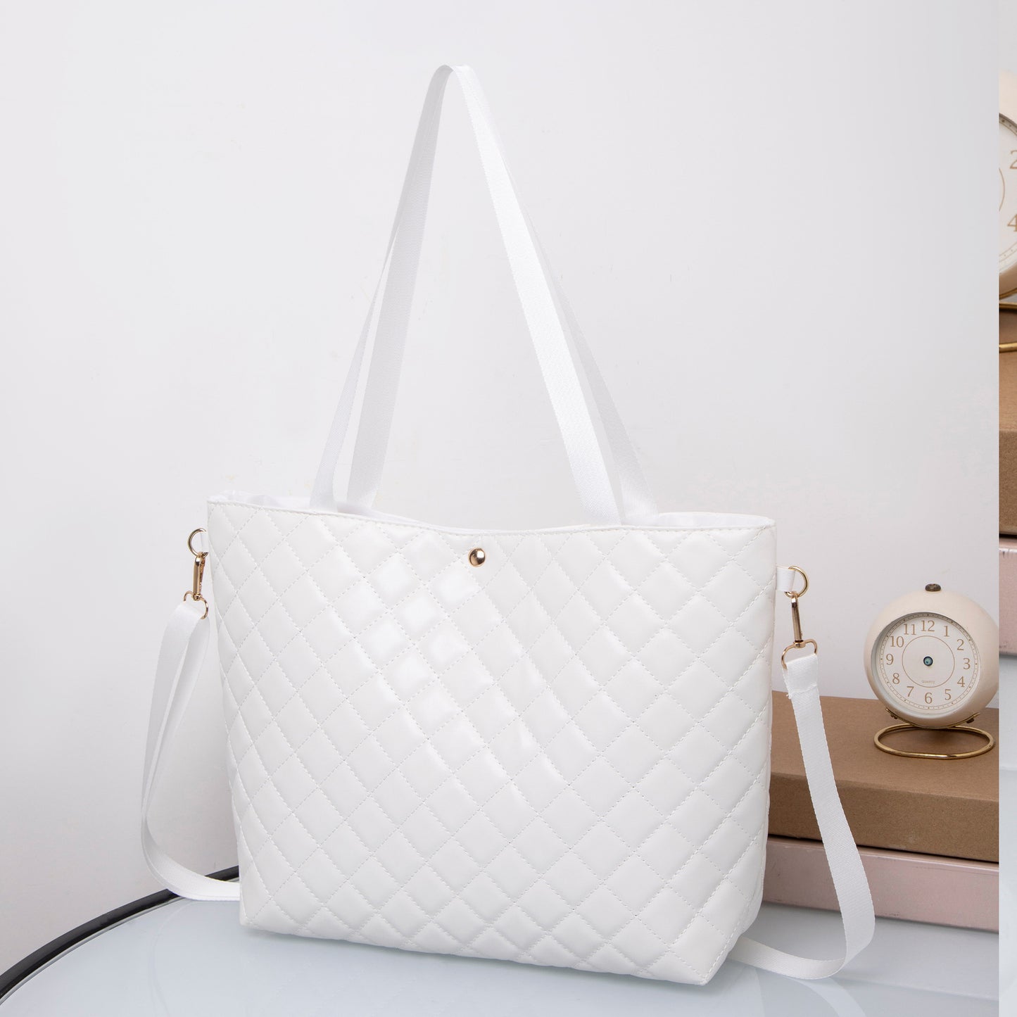 Women's Fashion Rhombus Underarm Trend Solid Color Shoulder Bags