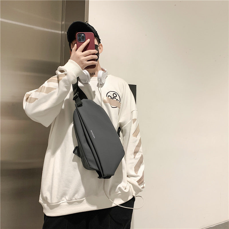 Charming Men's Trendy Fashion Multifunctional Waterproof Men's Chest Bags