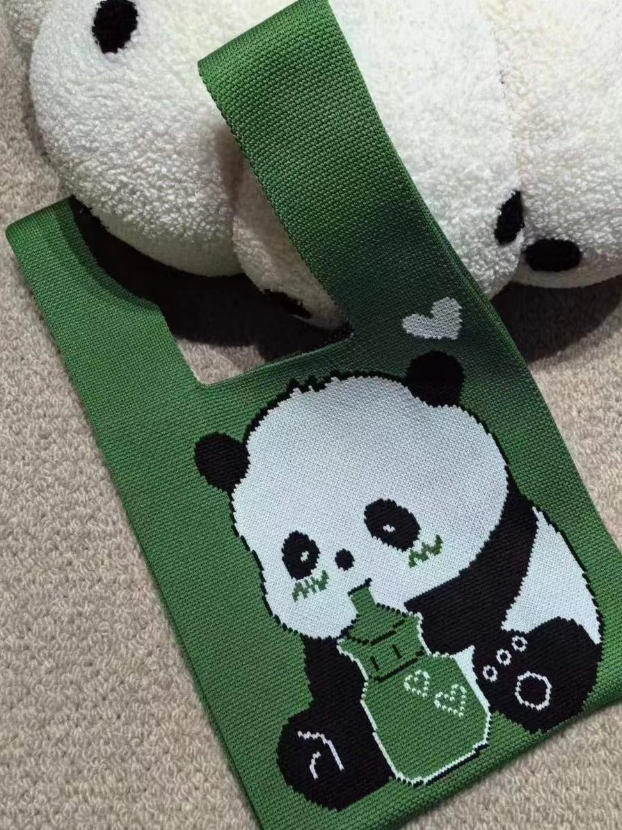 Large Capacity Hand With Gift Panda Handbags