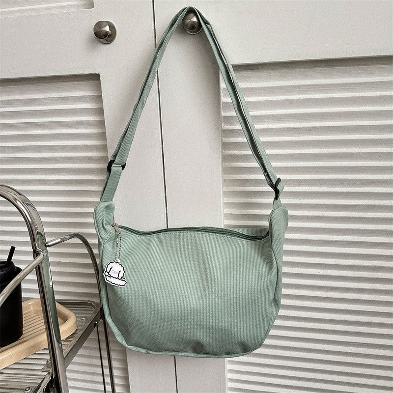Plaid Female Dumpling Idle Style College Shoulder Bags