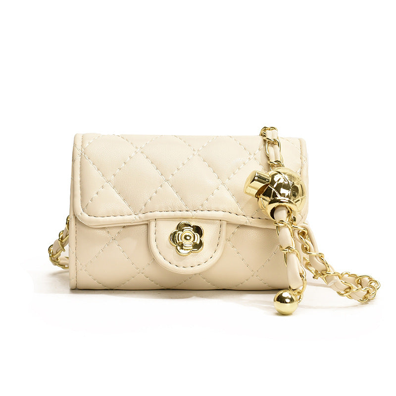 Women's Classic Style Diamond Embroidery Thread Golden Women's Messenger Bag