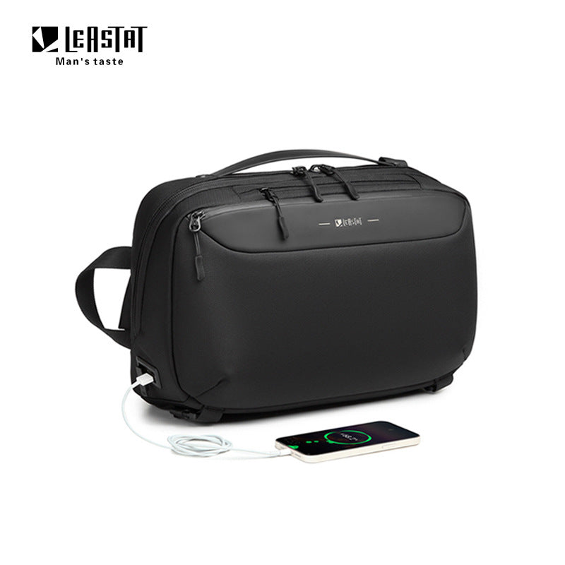 Men's Large Capacity Business Leisure Commute Shoulder Bags