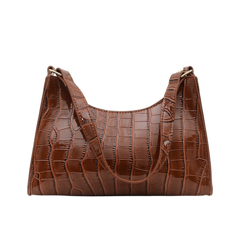 Women's Fashionable Stone Pattern Texture Western Style Leisure Bags