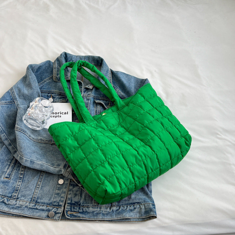 Women's Cotton Jacket Large Capacity Down Underarm Shoulder Bags