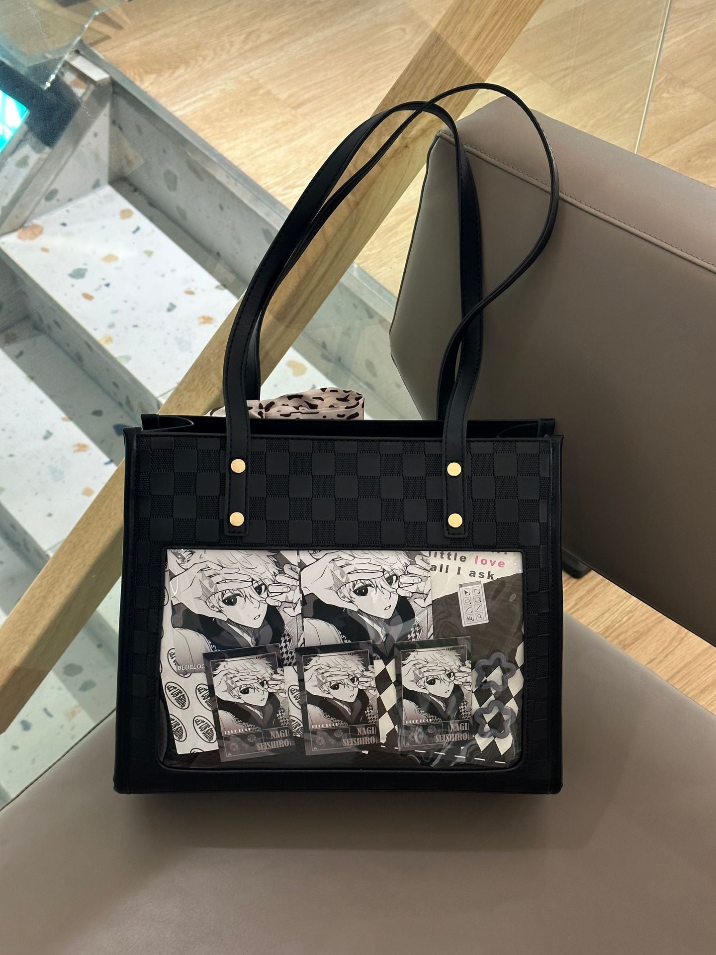 Bow Cartoon Large Capacity Versatile Transparent Handbags