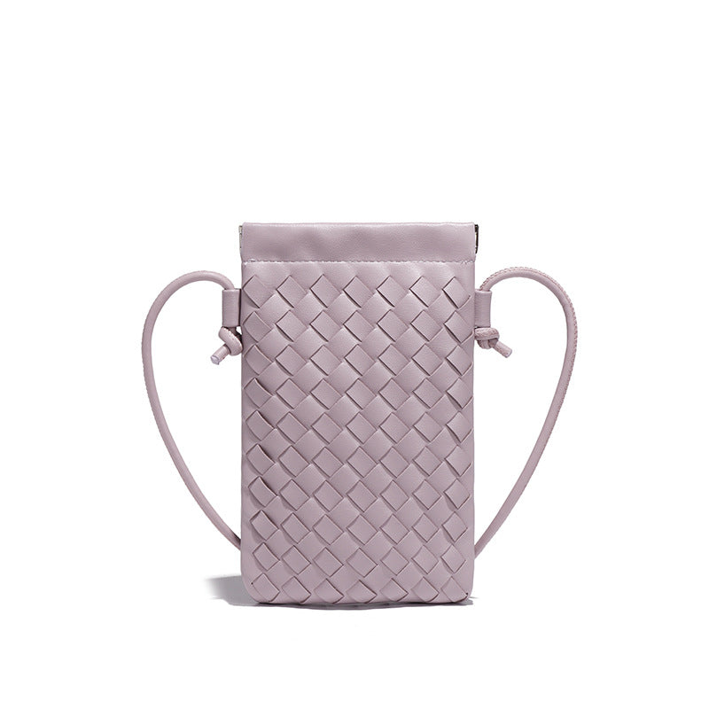 Autumn Woven Cell Niche Texture Mini Crossbody Bags