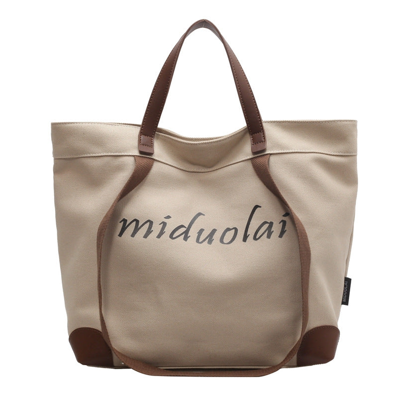 Canvas Female High Sense Big Large Capacity Shoulder Bags