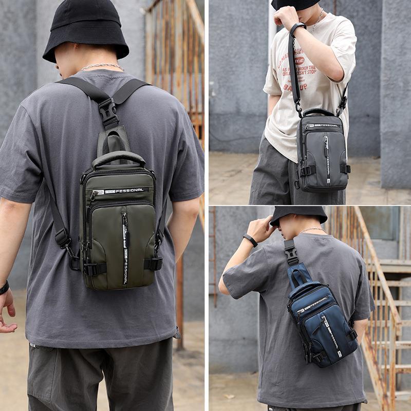 Men's Multifunctional Fashion Waterproof Space Cloth Men's Chest Bags