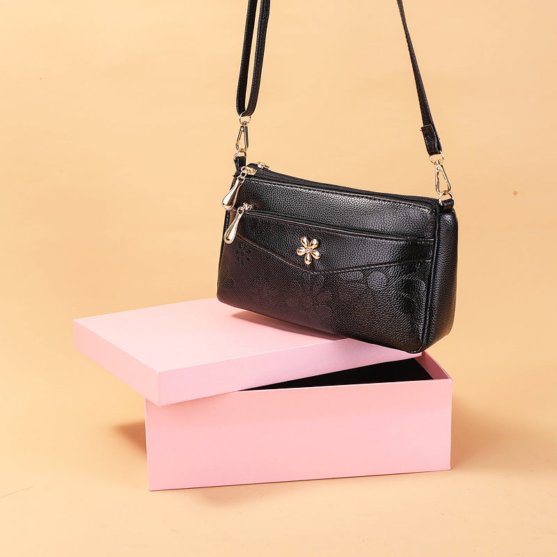 Slouchy Women's Flower Korean Style Underarm Shoulder Bags