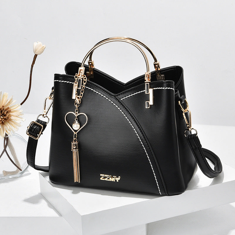 Color-matching Korean Style Contrast Color Large Crossbody Bags