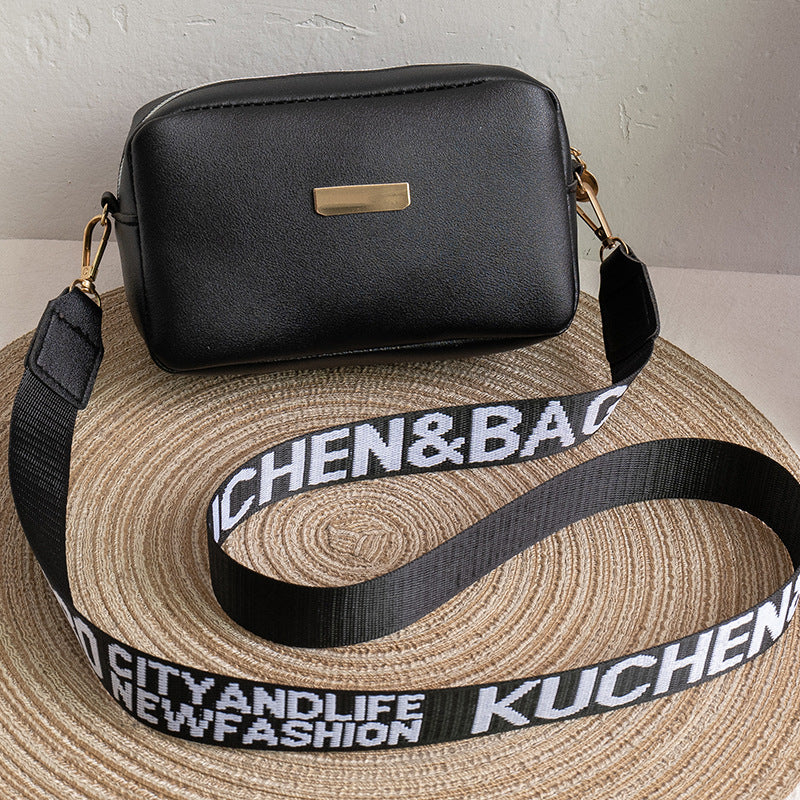 Women's New Popular Contrast Color Letter Shoulder Bags